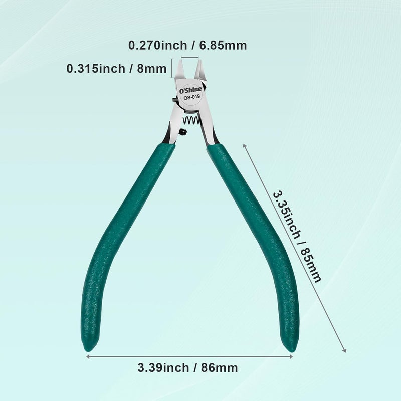OSHINE O’Shine Advanced Single-edged Sprue Cutter, Single Blade Gunpla Gundam Model Nippers And Hobby Model Clippers, Sharp Model Snips For Plastic Models, A Plastic Sheath And A Leather Sheath Included - Image 5